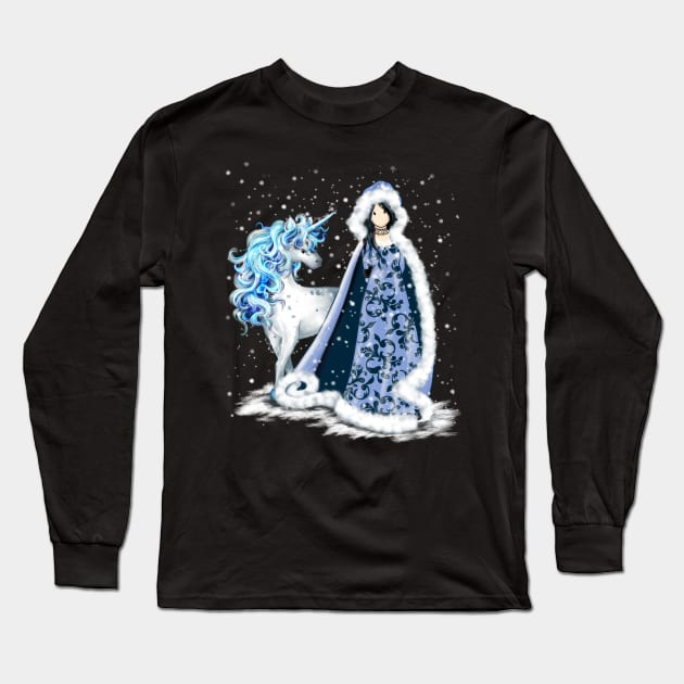 Snow Queen Long Sleeve T-Shirt by Unicorno